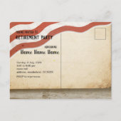 Militaire Pensioen, Leger, Pensioenpartij Uitnodiging Briefkaart (Achterkant)