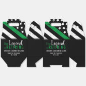 Militaire pensioenpartij leger dunne groene lijn bedankdoosjes (Ongevouwen)