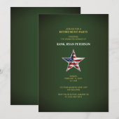 Militaire Pensioenpartij - Patriottische Ster Groe Kaart (Voorkant / Achterkant)