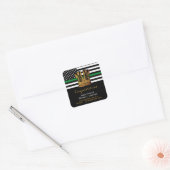 Militaire Pensioenpartij Thin Green Line Boots Vierkante Sticker (Envelop)