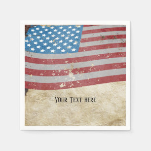 Militaire pensionering, leger, oud papier Napkin Servet