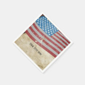 Militaire pensionering, leger, oud papier Napkin Servet (Hoek)