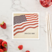 Militaire pensionering, leger, oud papier Napkin Servet (Insitu)