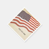 Militaire pensionering, leger, oud papier Napkin Servet (Hoek)