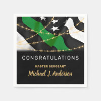 Militaire pensionering met groene lijn