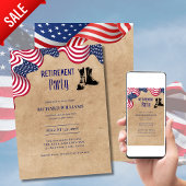 MILITAIRE PENSIONERING Patriottische Amerikaanse v Kaart