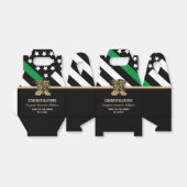 Militaire pensionering Thin Green Line Flag Army Bedankdoosjes (Uitgevouwen)