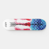 *~* Militaire PIJL Rode Witte Blauwe Vlag Persoonlijk Skateboard (Horizontaal)