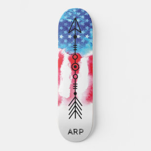 *~* Militaire PIJL Rode Witte Blauwe Vlag Persoonlijk Skateboard