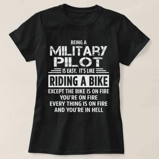 Militaire piloot t-shirt (Design voorkant)
