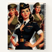  Militaire Pin-up Notitieboek (Achterkant)