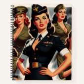  Militaire Pin-up Notitieboek (Voorkant)