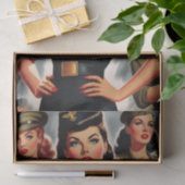 Militaire Pin-up Tissuepapier (Geschenk)