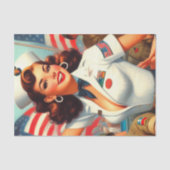 Militaire Pin-up Tissuepapier (Voorkant)
