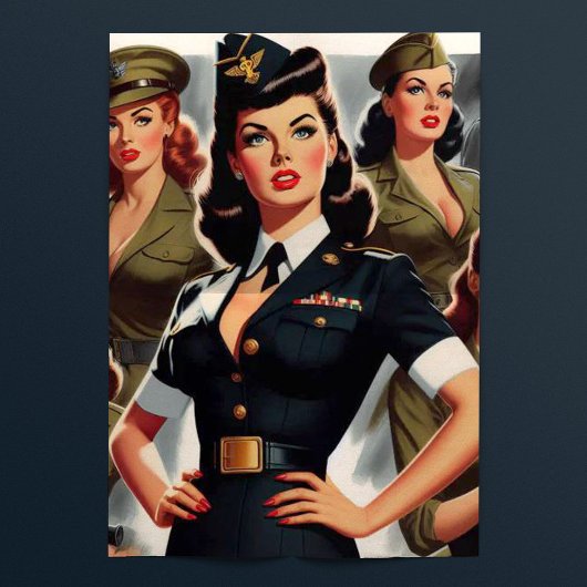 Militaire Pin-up Tissuepapier