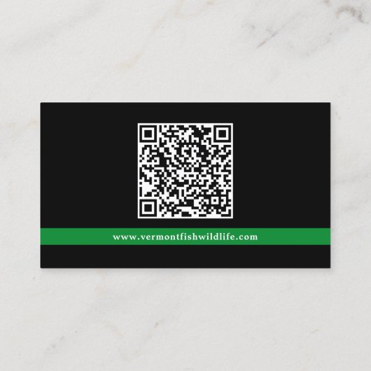 Militaire Politie Federale Wetshandhaving QR Code Visitekaartje (Achterkant)