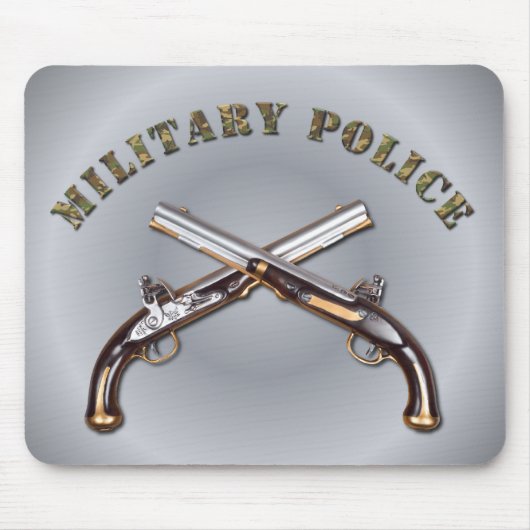 Militaire politie kruiste pistolen muismat (Voorkant)