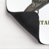 Militaire politie kruiste pistolen muismat (Hoek)