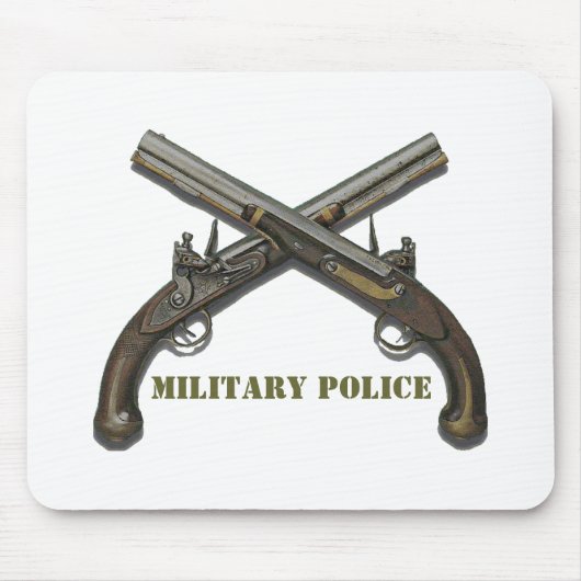 Militaire politie kruiste pistolen muismat (Voorkant)