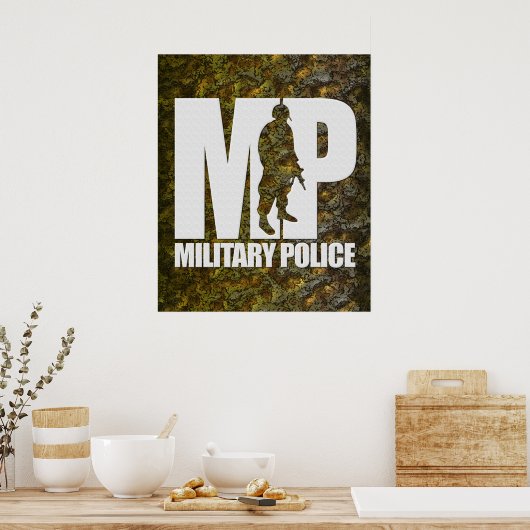 Militaire politie poster (Keuken)