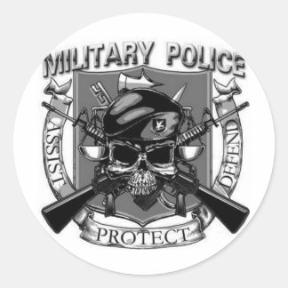 Militaire politie ronde sticker
