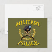 Militaire Politie Schedel Ansichtkaart Briefkaart (Voorkant / Achterkant)