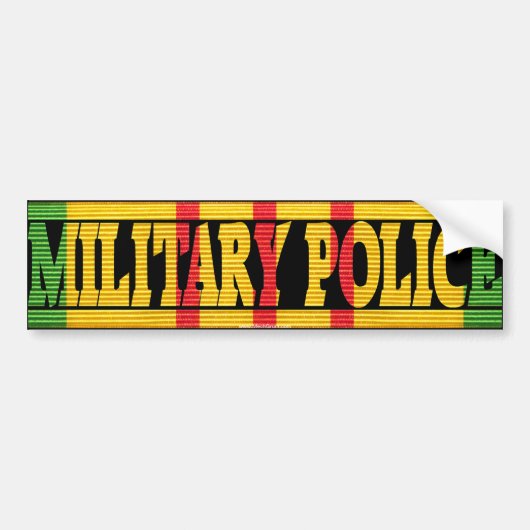 Militaire politie Vietnam Dienst Meda Sticker (Voorkant)