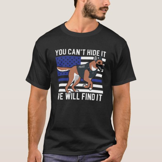 Militaire politieagent COP Sheriff Wetshandhaving T-shirt (Voorkant)
