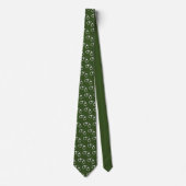 Militaire politieagent Green Handcuff gepatterd Stropdas (Voorkant)