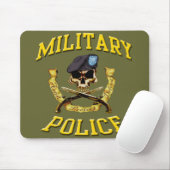 Militaire politiemacht met pistolen mousepad muismat (Met muis)