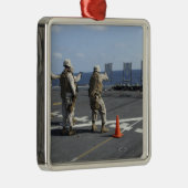 Militaire politietraining met de Berretta M9 Metalen Ornament (Rechts)