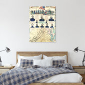 Militaire portretten canvas afdruk (Insitu (Slaapkamer))