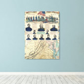 Militaire portretten canvas afdruk (Insitu (Houten vloer))