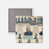 Militaire portretten magneet (Voorkant / Achterkant)