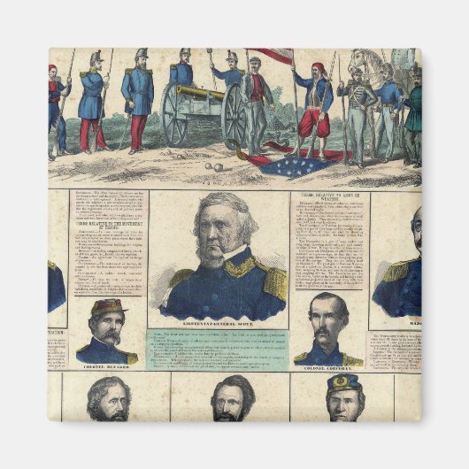 Militaire portretten magneet (Voorkant)