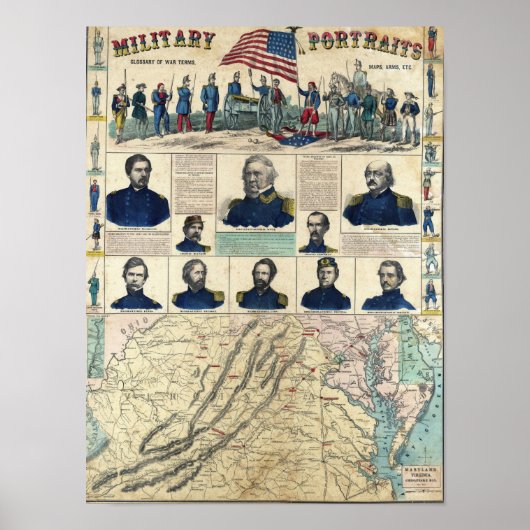 Militaire portretten poster (Voorkant)