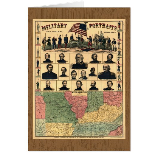 Militaire portretten uit de burgeroorlog 1861, opn (Voorkant)