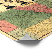 Militaire portretten uit de burgeroorlog 1861, opn poster (Hoek)