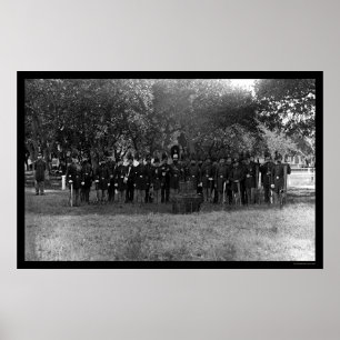 Militaire Post Band in Fort Monroe, VA 1864 Poster