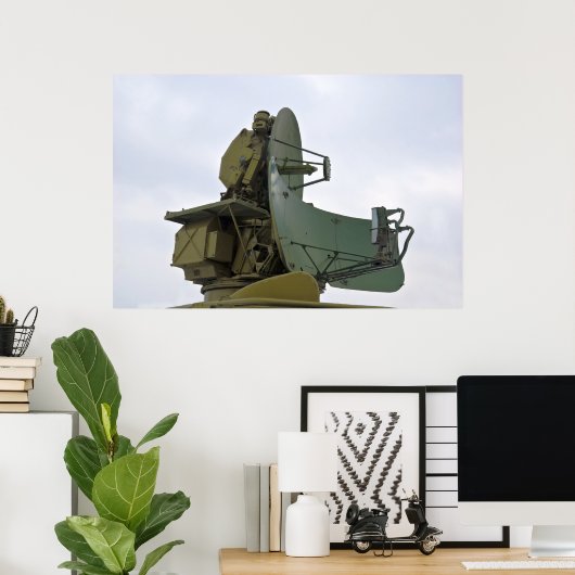 militaire radarantenne poster (Thuiskantoor)