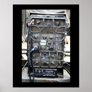  militaire radio , Verenigde Staten , WW2 Poster