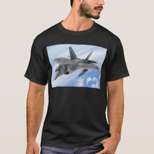 militaire raptor-vliegtuigjager t-shirt