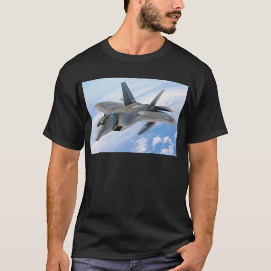 militaire raptor-vliegtuigjager t-shirt (Voorkant)