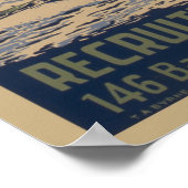 Militaire rekrutering van poster door de  kustwach (Hoek)