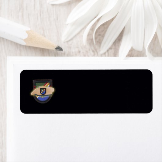 militaire retouradres etiket (Insitu)