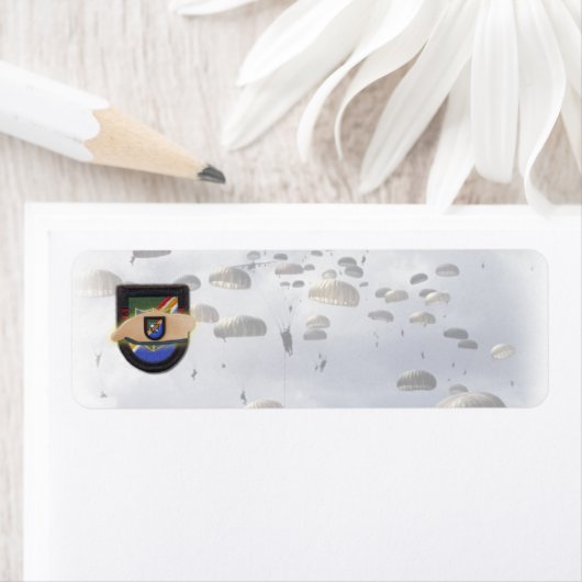 militaire retouradres etiket (Insitu)