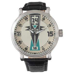  militaire retro op vliegtuigstijl horloge