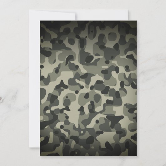 Militaire revolutie Gold Army Star Camouflage Kaart (Achterkant)