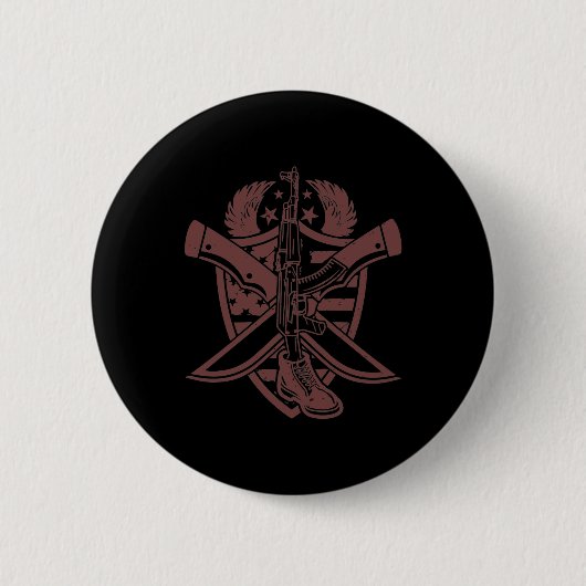 Militaire Ronde Button 5,7 Cm (Voorkant)