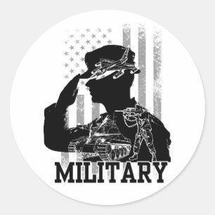 Militaire Ronde Sticker
